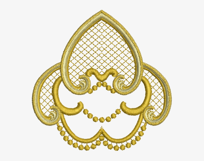 Golden Embroidery Designs Png, transparent png #2114150
