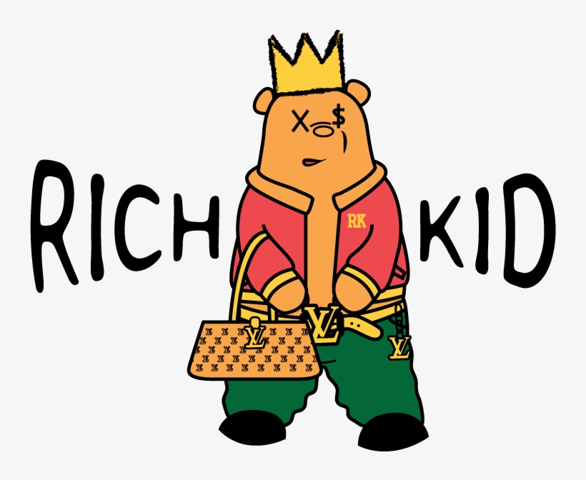 Masculine Upmarket Fashion T - Logo Rich Kid, transparent png #2115192