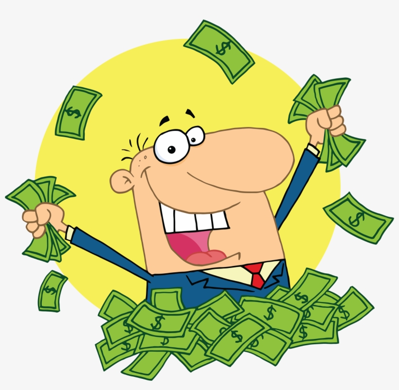 I Won Kshs - Rich Cartoon, transparent png #2115199