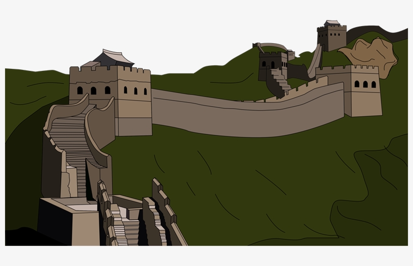Wall Clipart China - Great Wall Of China Animated, transparent png #2115478