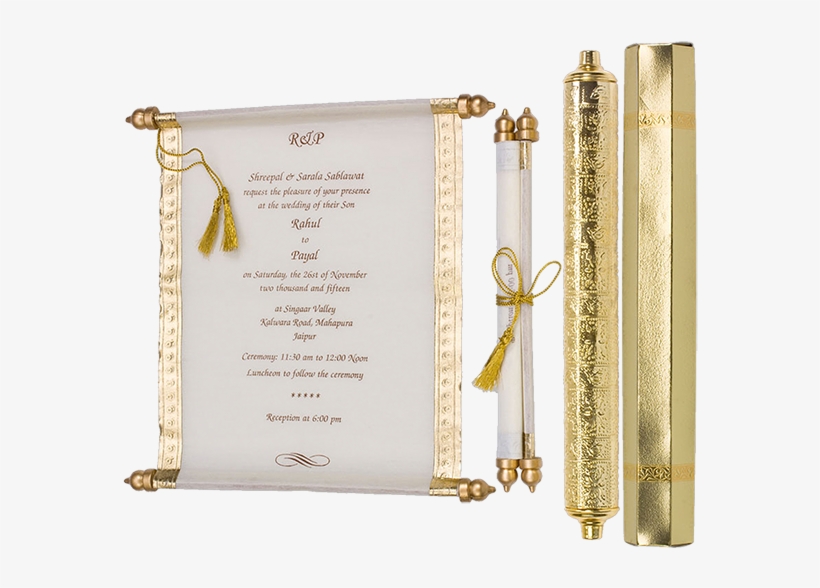 Scroll Invitations S951 Available At Www - Royal Wedding Invitation 2011, transparent png #2115731