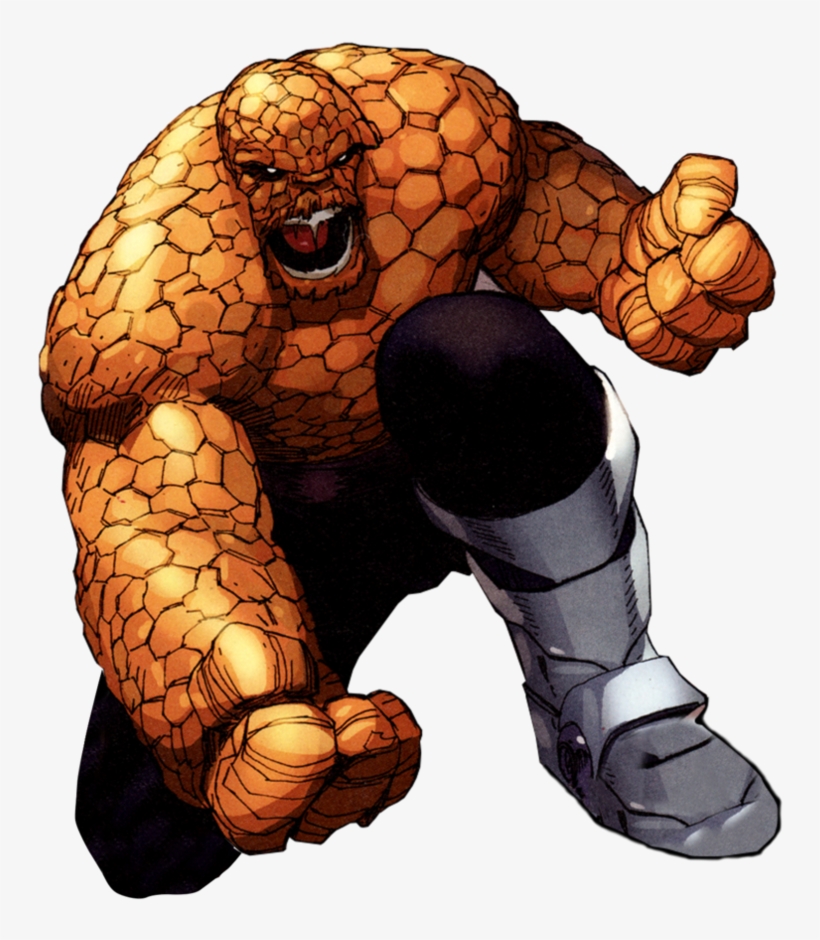 Thing Free Png Image - Thing Fantastic Four Comic, transparent png #2115864