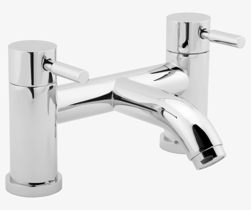 Deck Mounted Bath Filler - Deva Vision Deck Mounted Bath Filler Tap - Chrome Vsn208, transparent png #2116347