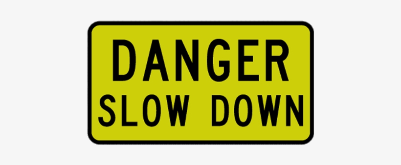 Danger Slow Down Sign - Danger Overhead Power Lines Sign, transparent png #2116350