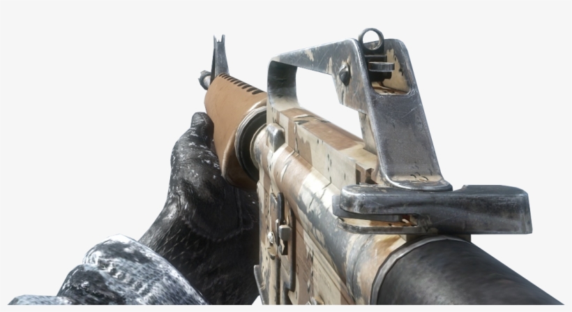 M16 Nevada Bo - Gold M16 Black Ops, transparent png #2116498