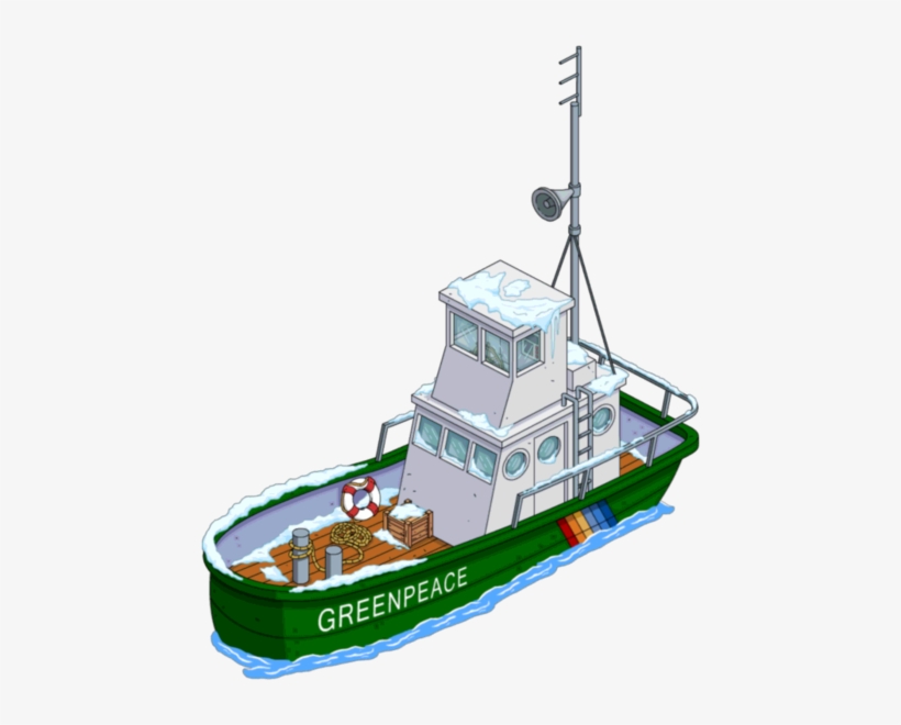 Greenpeace Boat - Simpsons Tapped Out Boats, transparent png #2116951
