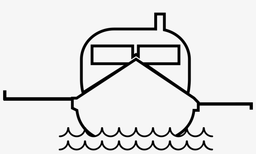 Fishing Boat - - Barco De Frente Desenho, transparent png #2117165