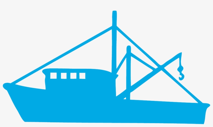 Fishingboat Skyblue - Fishing Trawler, transparent png #2117734