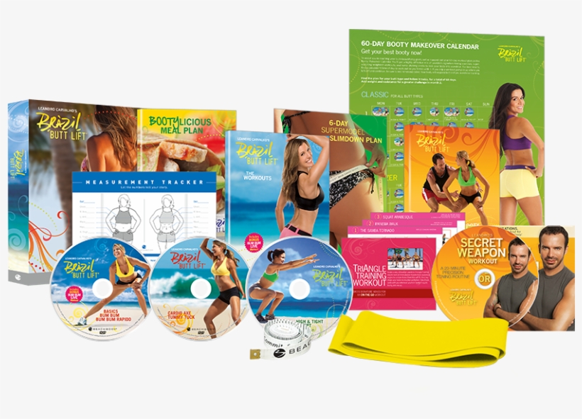 Brazil Butt - Brazil Butt Lift Dvd Workout - Base Kit - Leandro Carvalho, transparent png #2117851