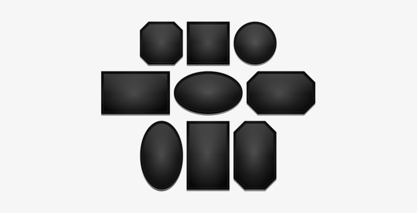 Frames Black Photo Frame Picture Frame Glo - Frames Black, transparent png #2118156