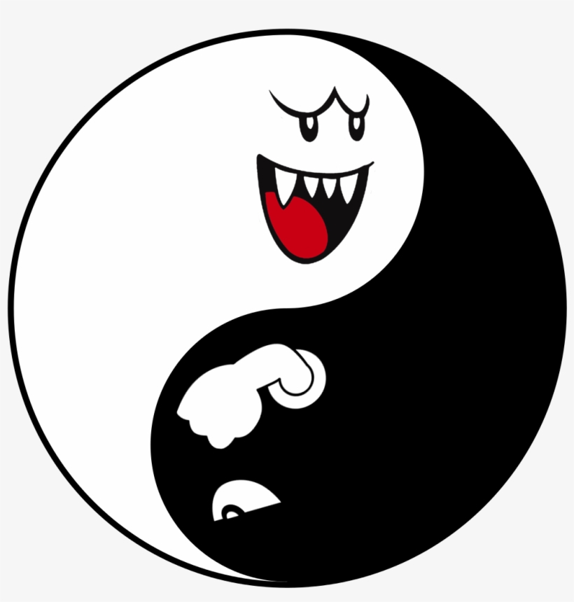 Boo/bullet Bill Yin Yang - Bullet Bill Yin Yang, transparent png #2118286