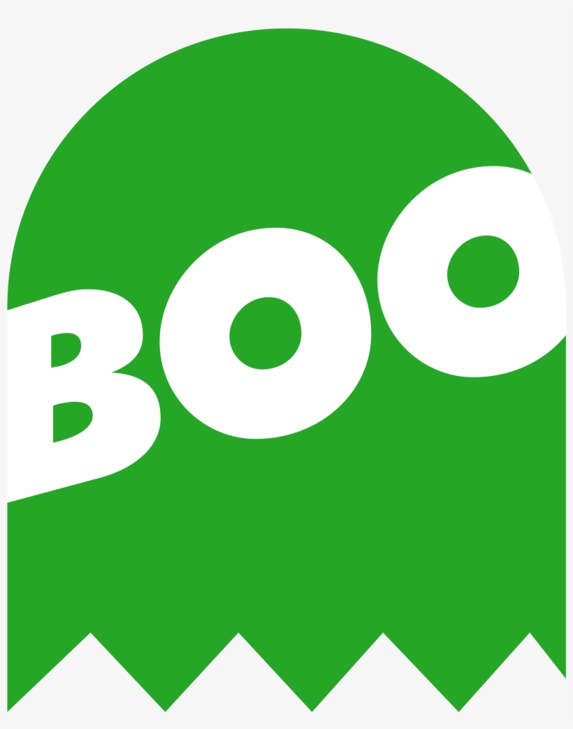 Open - Boo Logo, transparent png #2118418