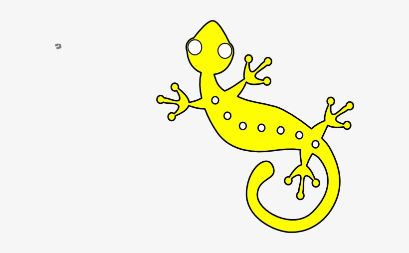 Yellow Gecko Clip Art - Outline Of An Australian Animal, transparent png #2118481