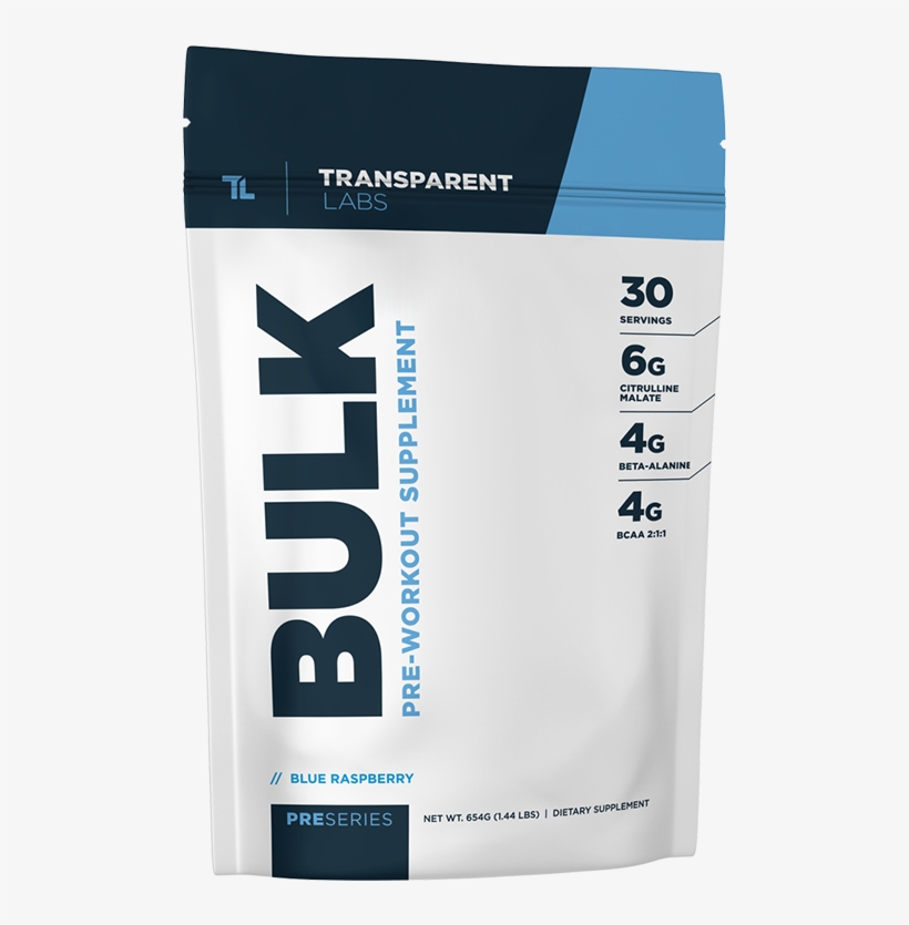 Bulk - Bulk Pre Workout Label, transparent png #2118578