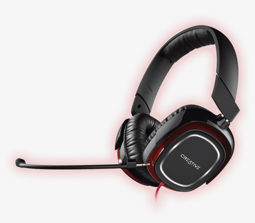 Creative Draco Hs880 - Creative Draco Hs880 Over-ear Headset, transparent png #2119238