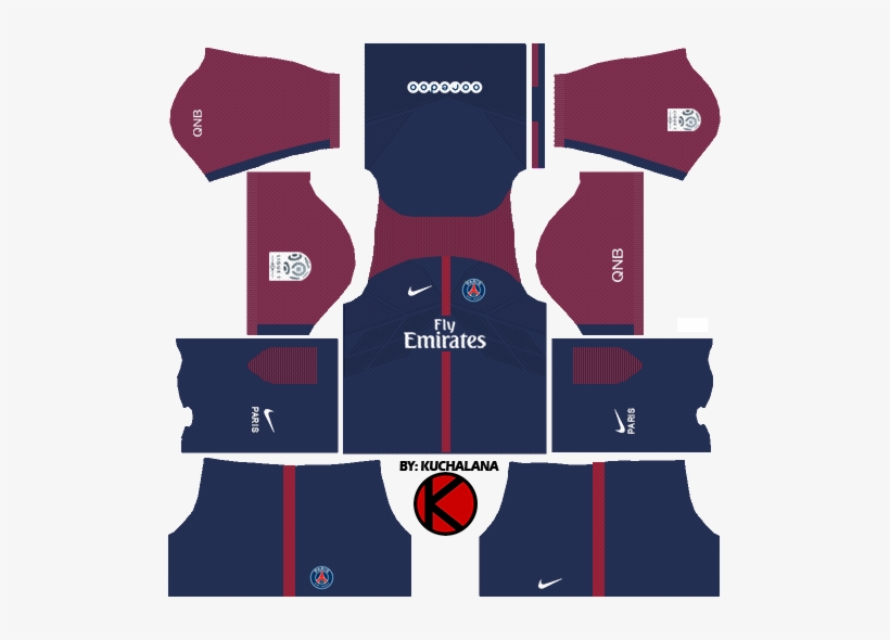 Dream League Soccer Kits PSG 2017-2018 {Paris Saint Germain