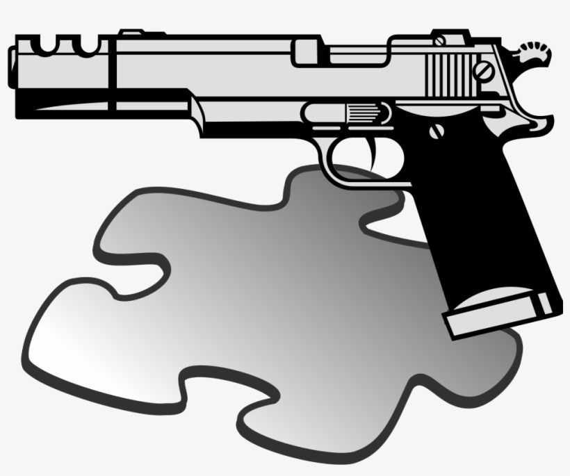 File Pistol Template Svg Wikimedia Commons Filepistol - Bad Boys For Life Logo, transparent png #2119649