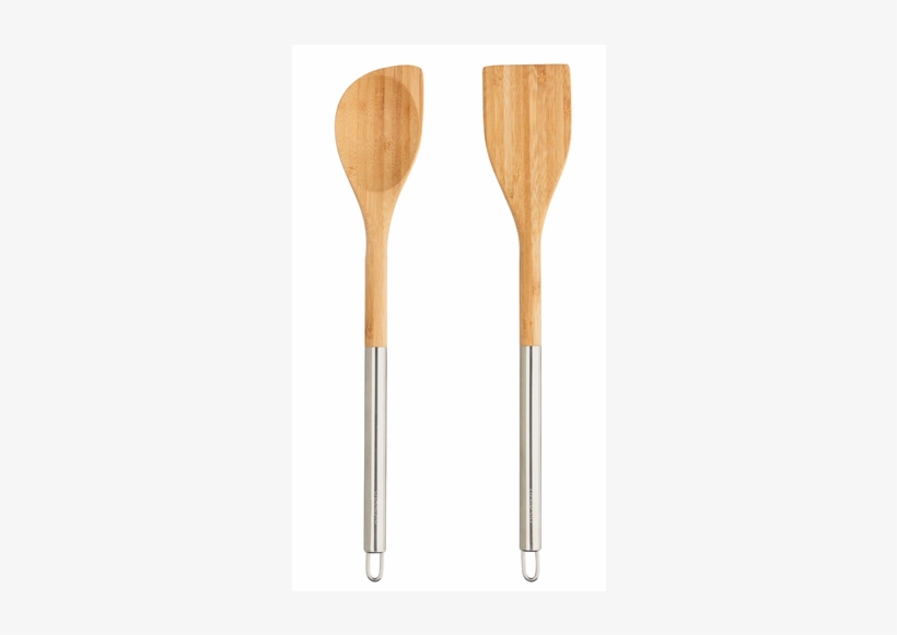 Bamboo Serving Utensils, Spoon And Spatula Set - Spatula, transparent png #2120776