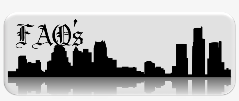 Picture - Detroit Skyline Silhouette Png, transparent png #2120781