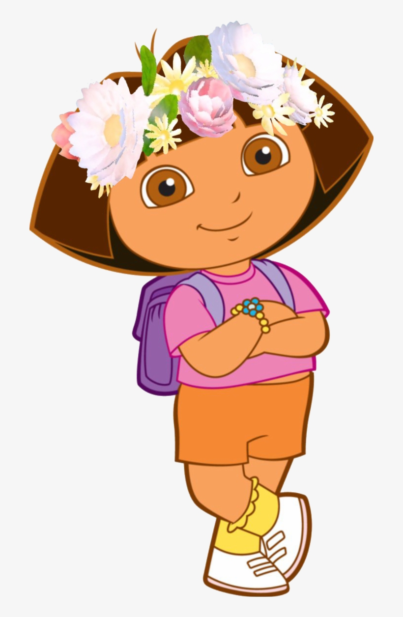Dora Rockin' The Snapchat Flower Crown - Dora The Explorer, transparent png #2121280