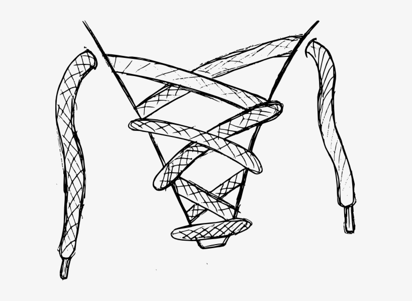 black white shoe laces