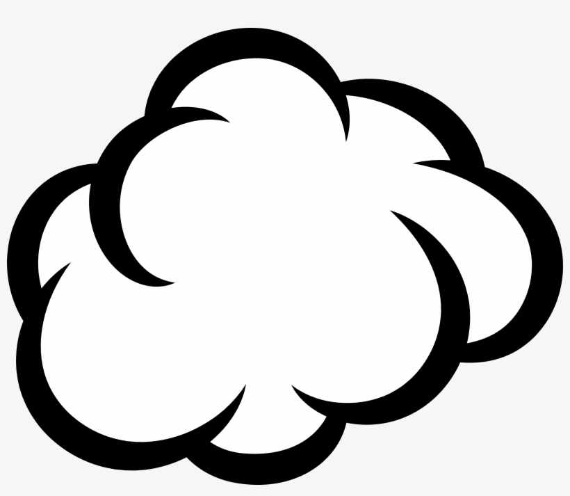 Empty Comic Bubbles Popcorn Black Clipart Png Image - Popcorn Black And White, transparent png #2121888