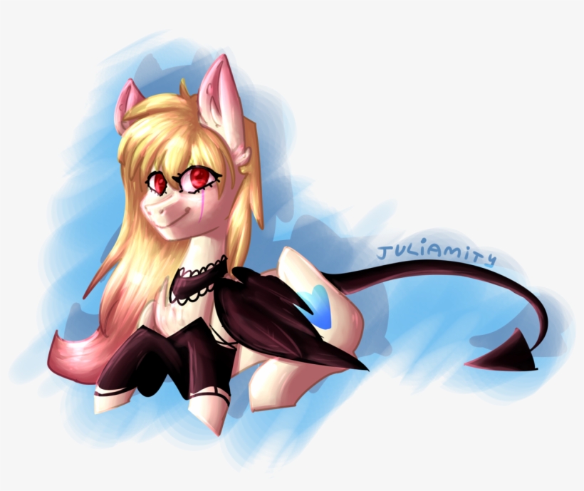 Juliamity, Bat Wings, Choker, Colored Pupils, Demon - Eye, transparent png #2122057