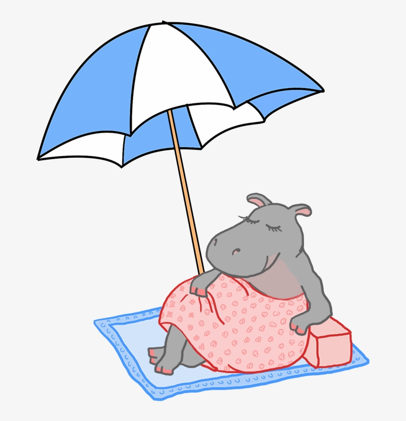Summer With Parasol And Beach - Clip Art, transparent png #2122574