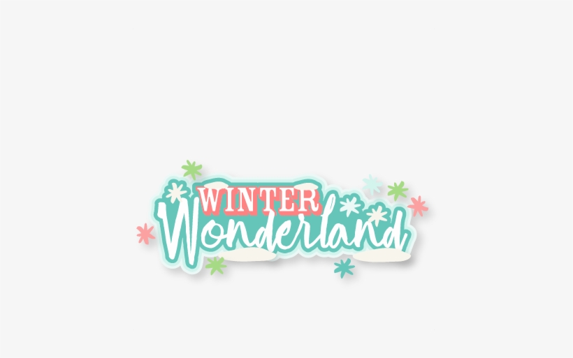 Winter Wonderland Title Svg Scrapbook Cut File Cute - Cricut, transparent png #2122865