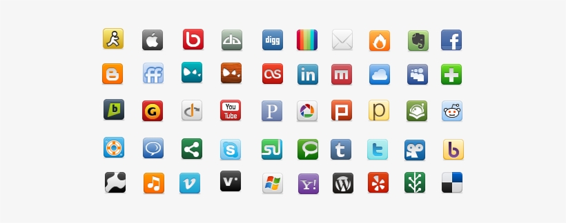 Social Network Icon Pack - Free Icon Set Minimal, transparent png #2123001
