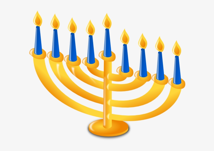 Fillable Summer Clipart - Menorah Clip Art, transparent png #2123034