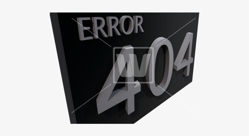 Error 404 Black Sign - Error 404 Transparent Background, transparent png #2123497