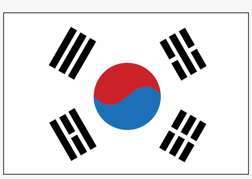 South Korea Logo Png Transparent - South Korea Flag, transparent png #2123544