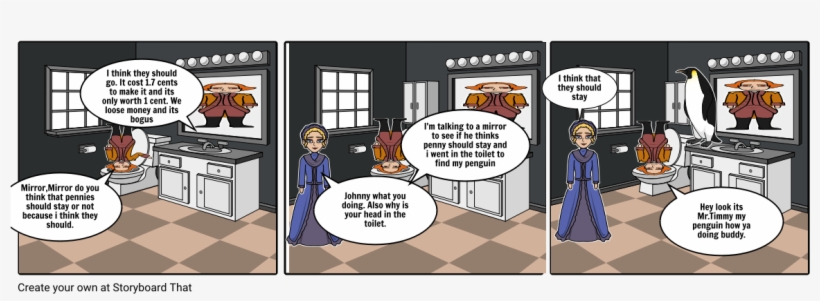 Should Pennies Stay - Storyboard, transparent png #2124703