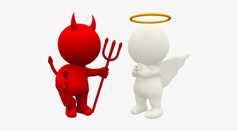 Png Royalty Free Download Not Bad Meaning Good But - Angel And Devil Clipart, transparent png #2124884