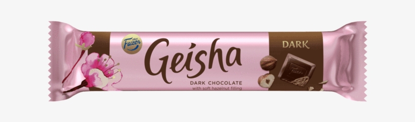 Geisha Dark Chocolate With Soft Hazerlnut Filling 37 - Fazer Geisha (soft Hazelnut Filling) 100g, transparent png #2125455