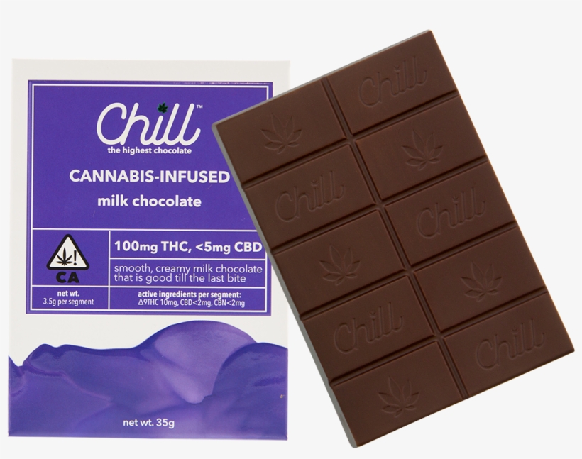 Chill 100mg Chocolate Bars - Chill The Highest Chocolate, transparent png #2125510