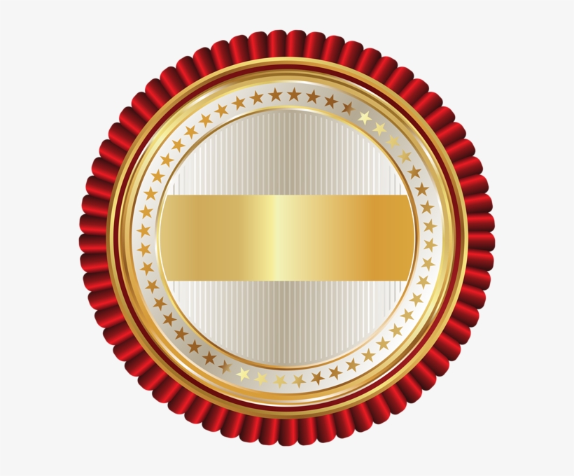 Seal Badge Png Transparent - Pink Transparent Gold_orange _seal_badge_png_transparent_clip_art_image, transparent png #2125796