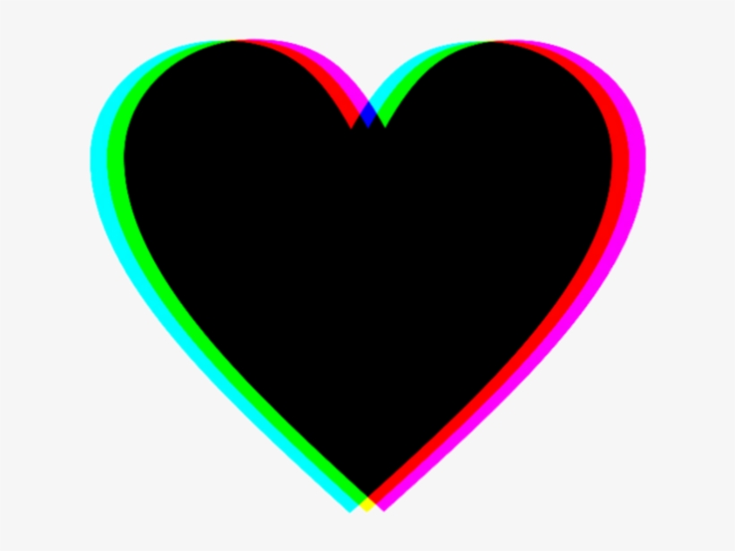 Sticker Heart Black Tumblr Hearts Coracao Icon Png - Sticker, transparent png #2126112