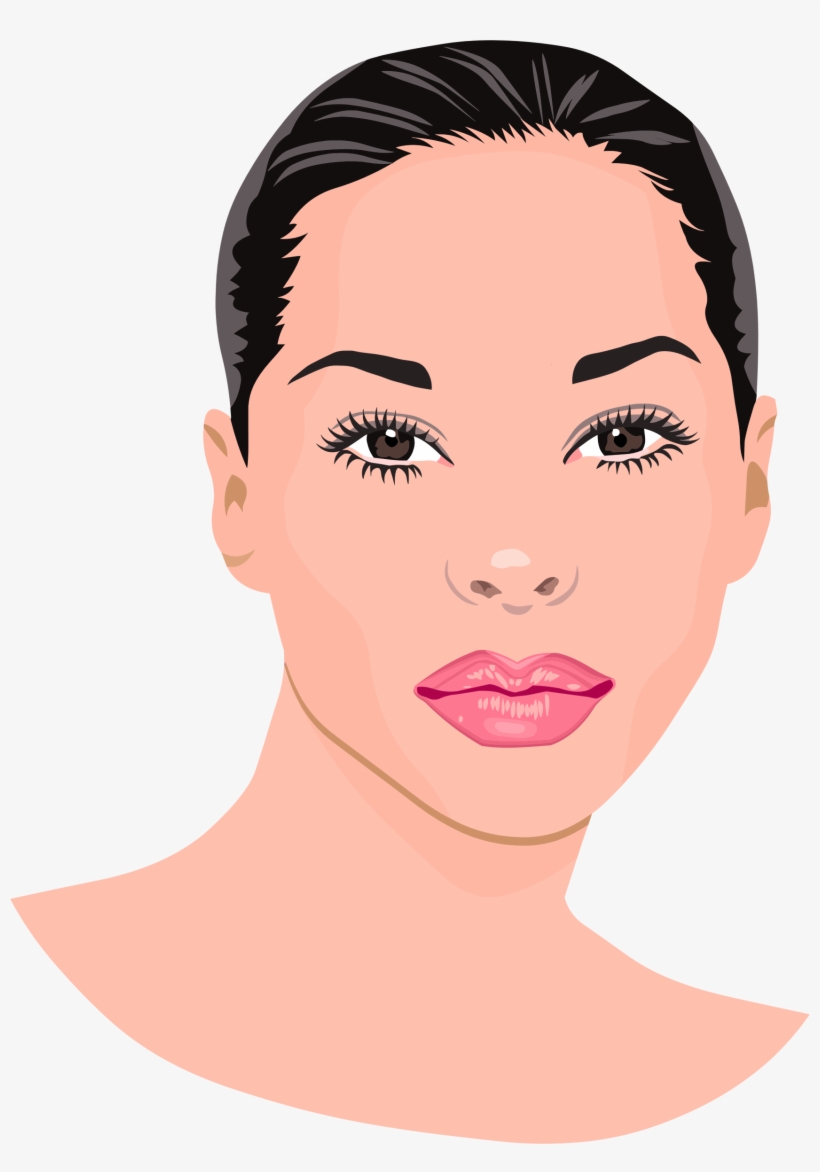 Clipart - Clipart Lady Portrait, transparent png #2126158