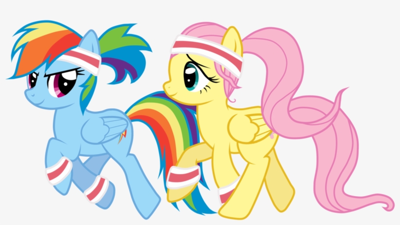 Fanmade Rainbow Dash And Fluttershy Sport - My Little Pony Sport, transparent png #2126267