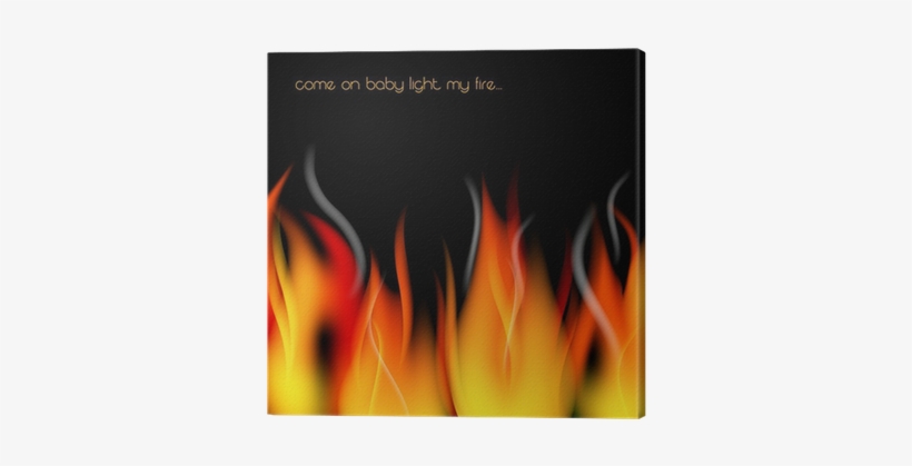 Fire Flames And Smoke Vector Background Canvas Print - Flame, transparent png #2126343