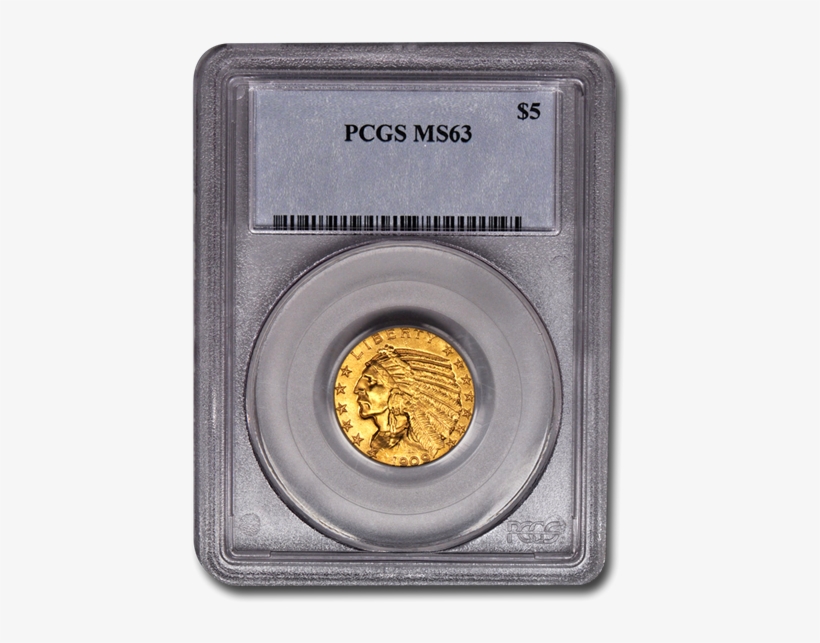 Picture Of $5 Indian Head Gold Coins Ms - Coin, transparent png #2126656