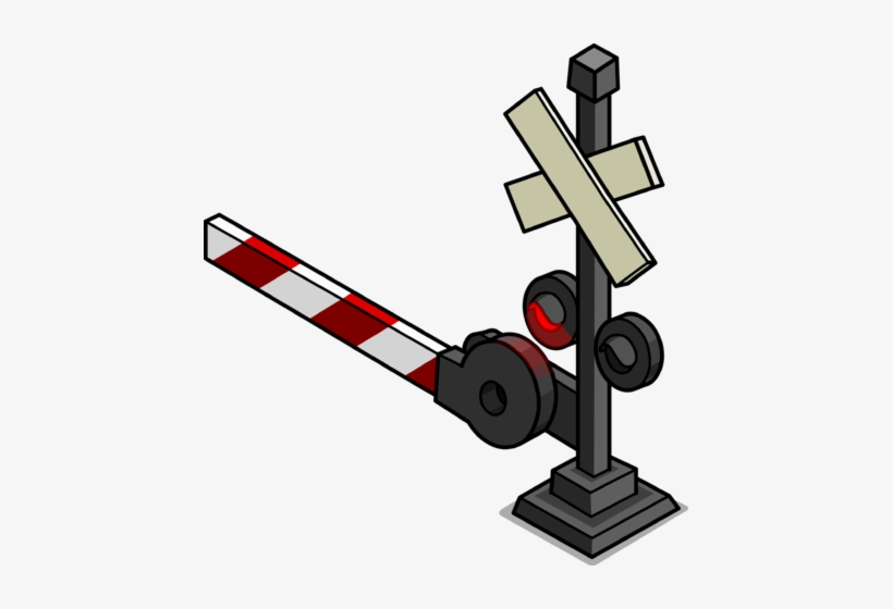 Railroad Crossing Sign Sprite 002 - Level Crossing, transparent png #2126731