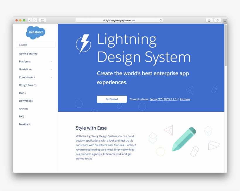 Lightning Design System Website - Salesforce Lightning Design System, transparent png #2126910