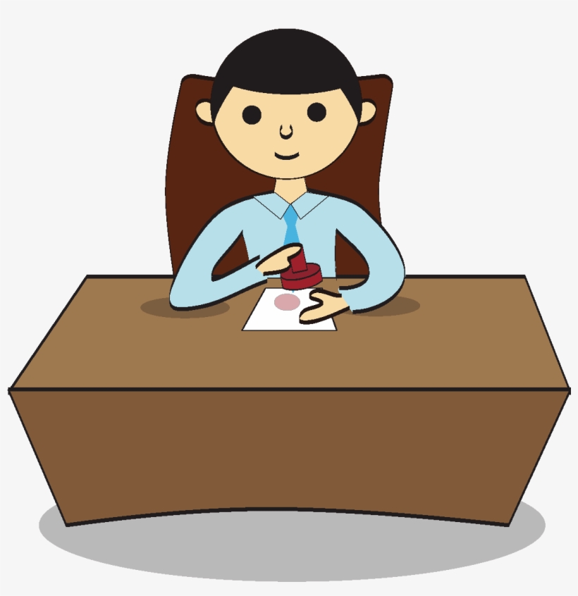 Cartoon Desk Official Seal Element - Cartoon, transparent png #2127035