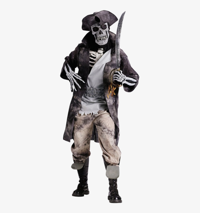 Men Skeleton Pirate Outfit, transparent png #2127681