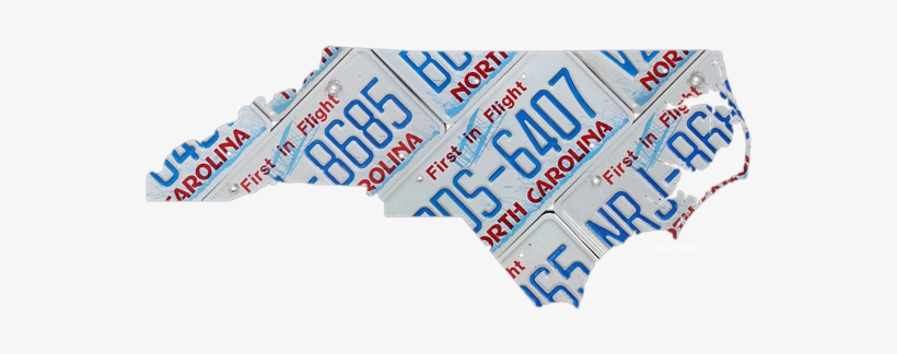 Click And Drag To Re-position The Image, If Desired - Trademark Fine Art North Carolina License Plate Map, transparent png #2128142