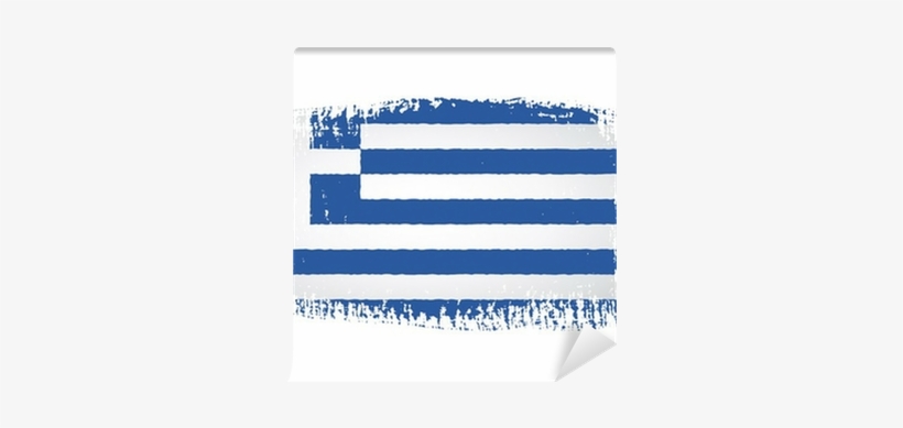 Brushstroke Flag Greece With Transparent Background - Illustration, transparent png #2128169