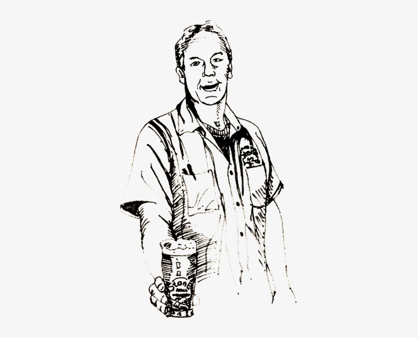 An Illustration Of The Stone Arch Brewmaster Steve - Sketch, transparent png #2128313